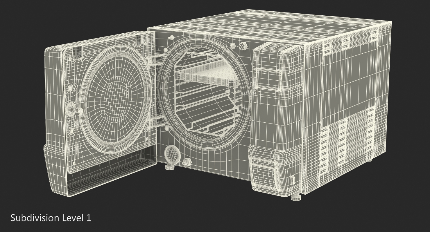 3D KRONOS Autoclave Class B 18L model