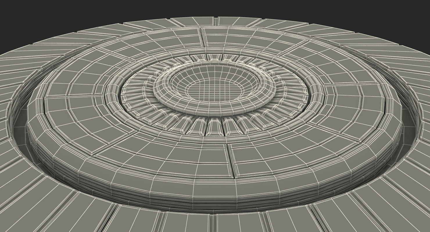 UFO Flying Saucer Rigged 3D model