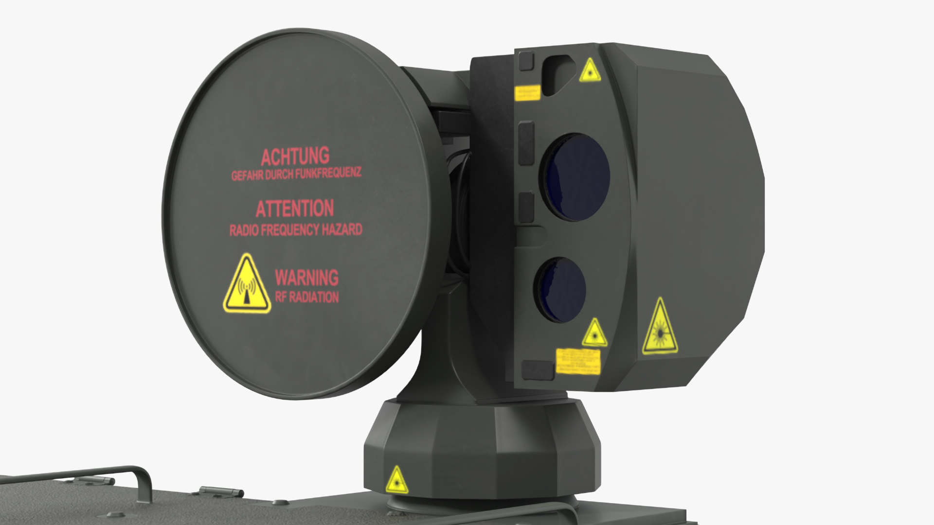 Barrel Skynex Air Defense System Green Rigged for Maya 3D model