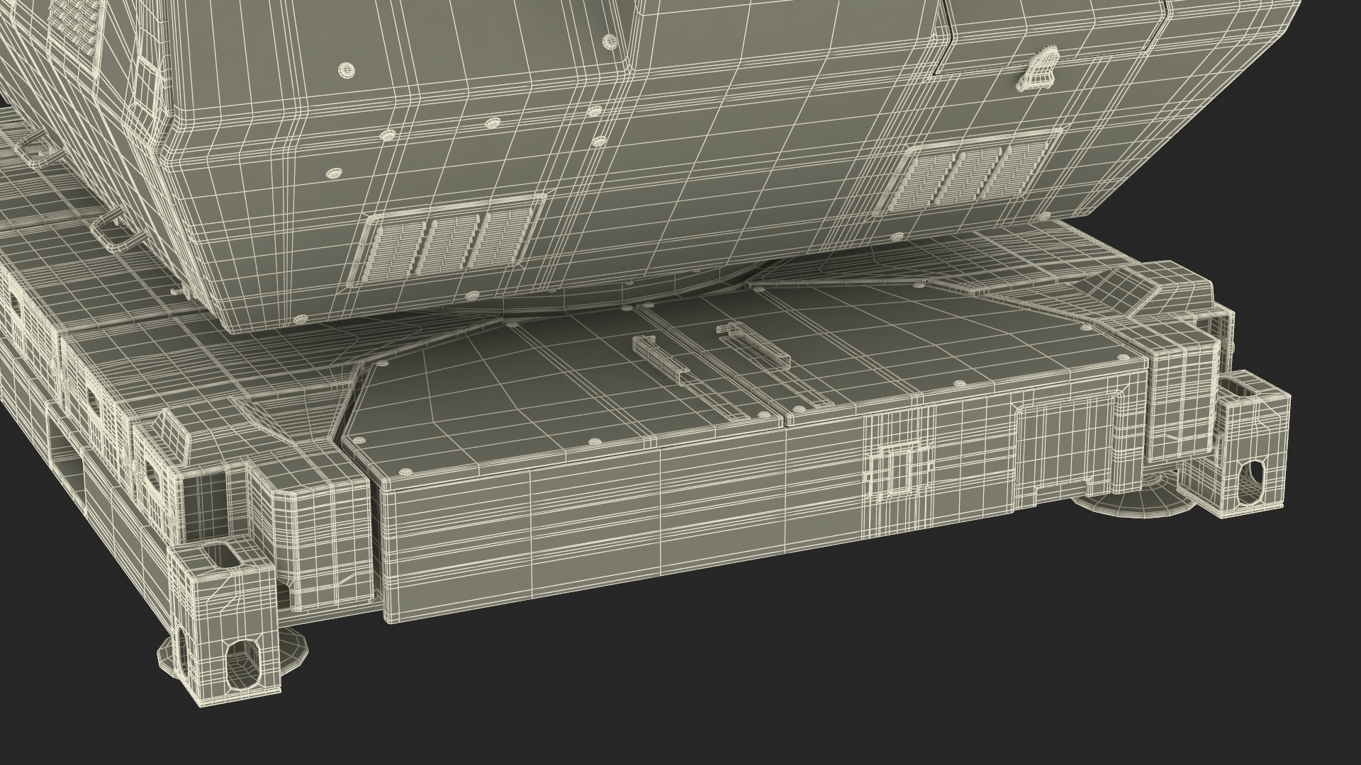 Barrel Skynex Air Defense System Green Rigged for Maya 3D model