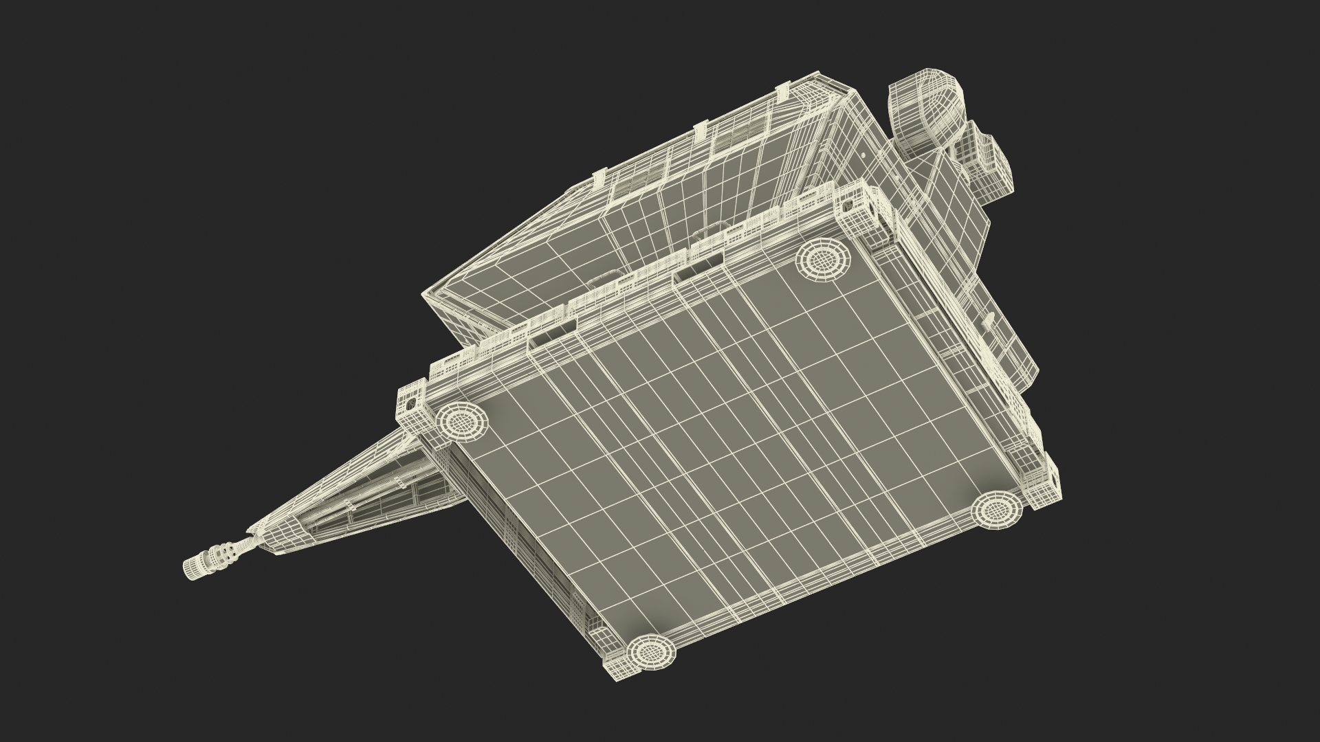 Barrel Skynex Air Defense System Green Rigged for Maya 3D model