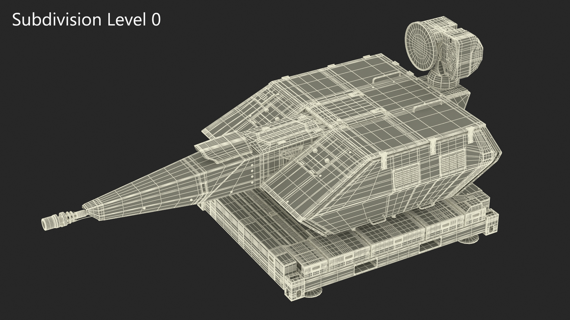 Barrel Skynex Air Defense System Green Rigged for Maya 3D model