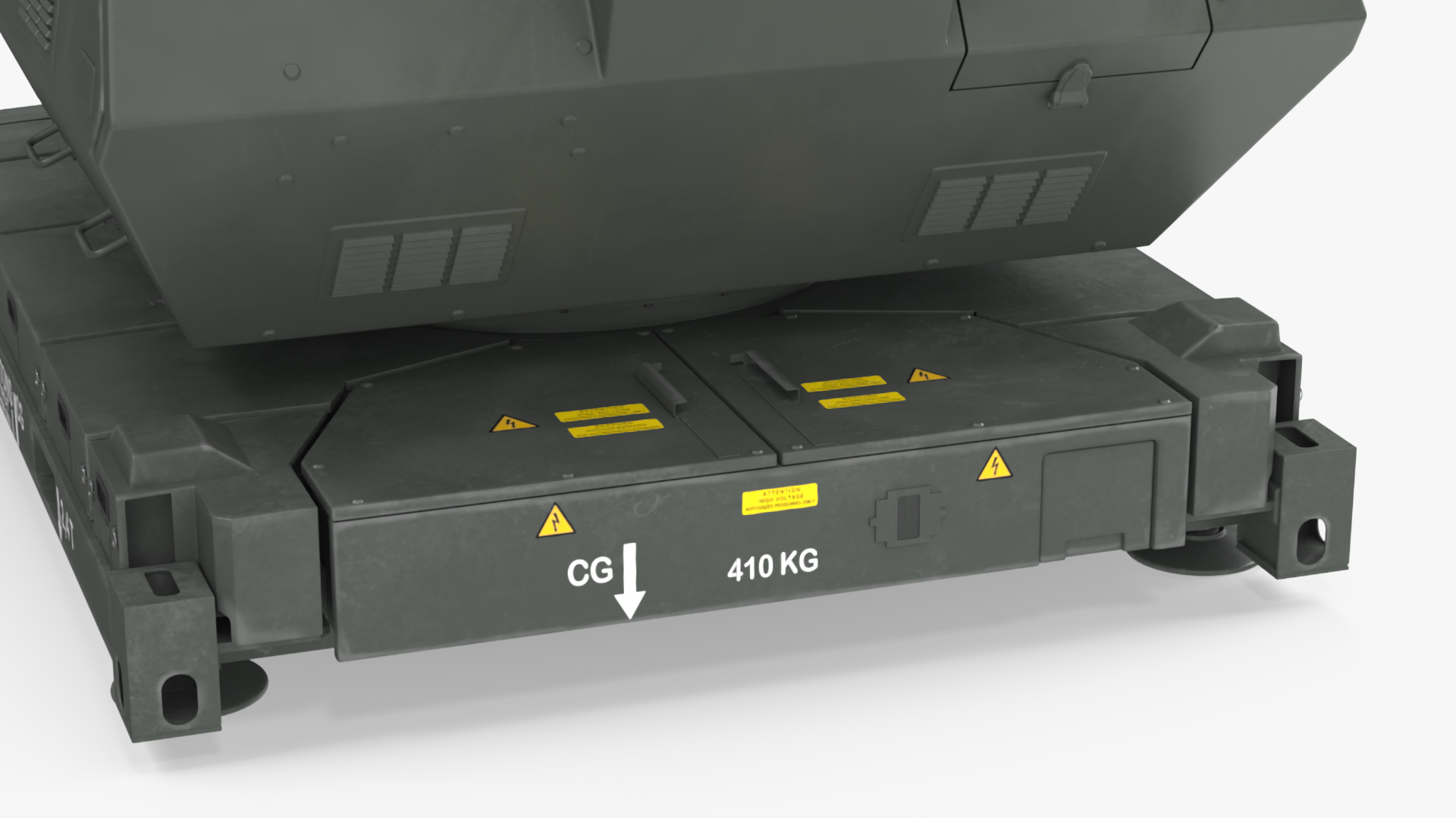 Barrel Skynex Air Defense System Green Rigged for Maya 3D model