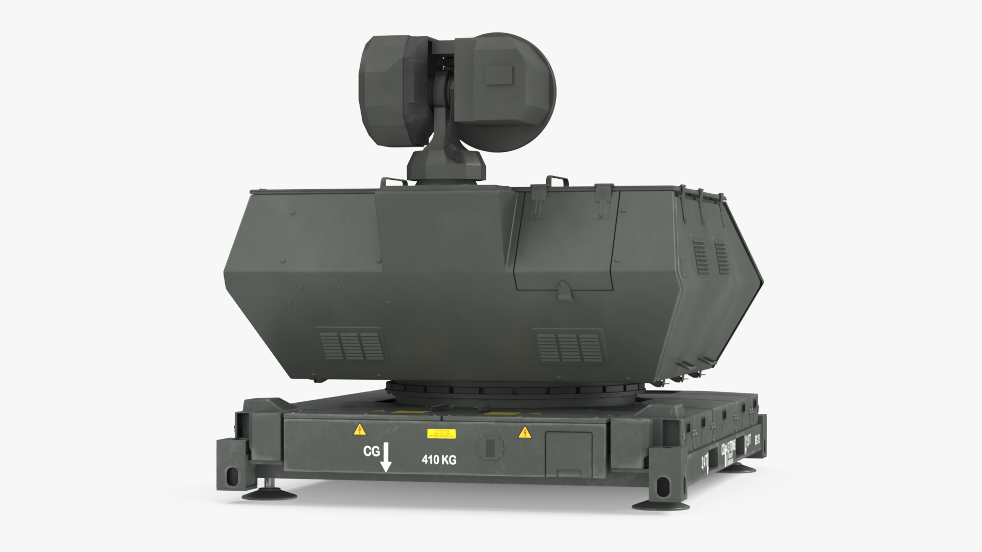 Barrel Skynex Air Defense System Green Rigged for Maya 3D model