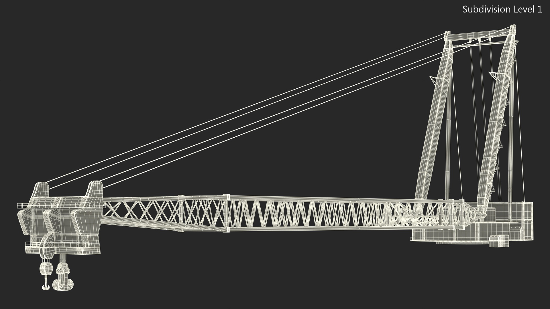 3D Crane for Floating Construction Vessel model