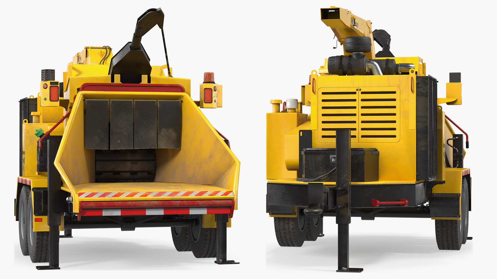 3D Vermeer BC2100XL Towed Wood Chipper Dirty