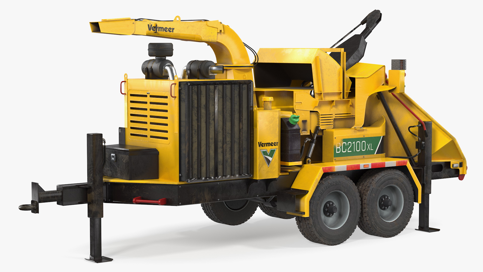 3D Vermeer BC2100XL Towed Wood Chipper Dirty