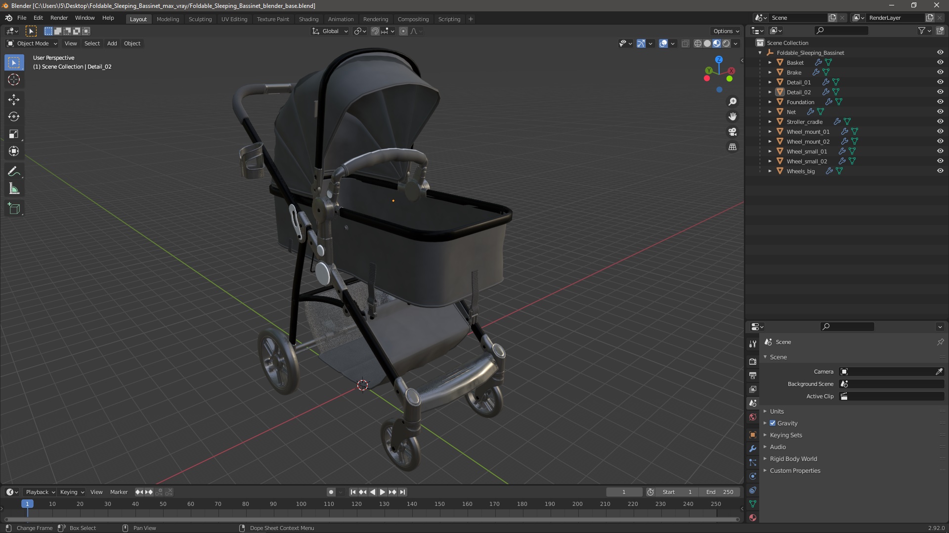 3D Foldable Sleeping Bassinet