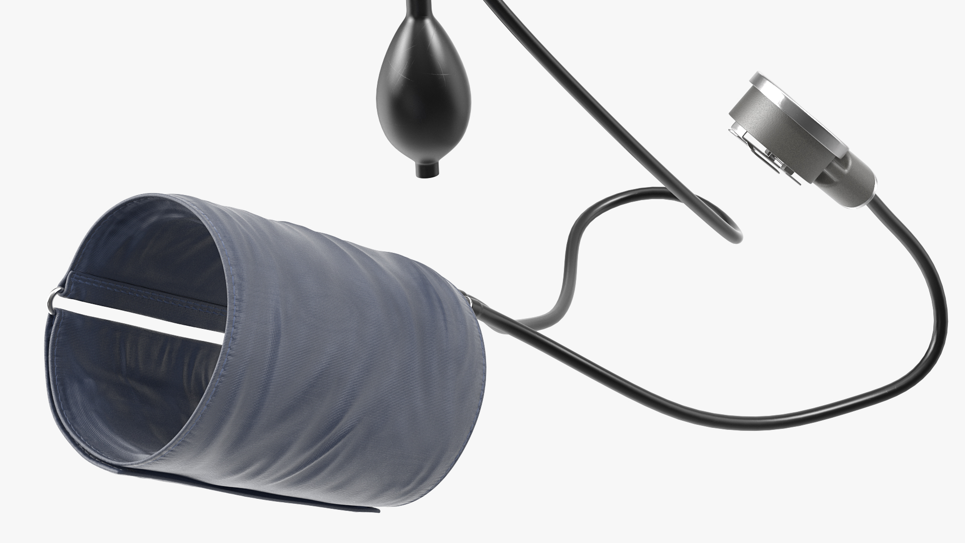 3D model Manual Aneroid Sphygmomanometer Inflated