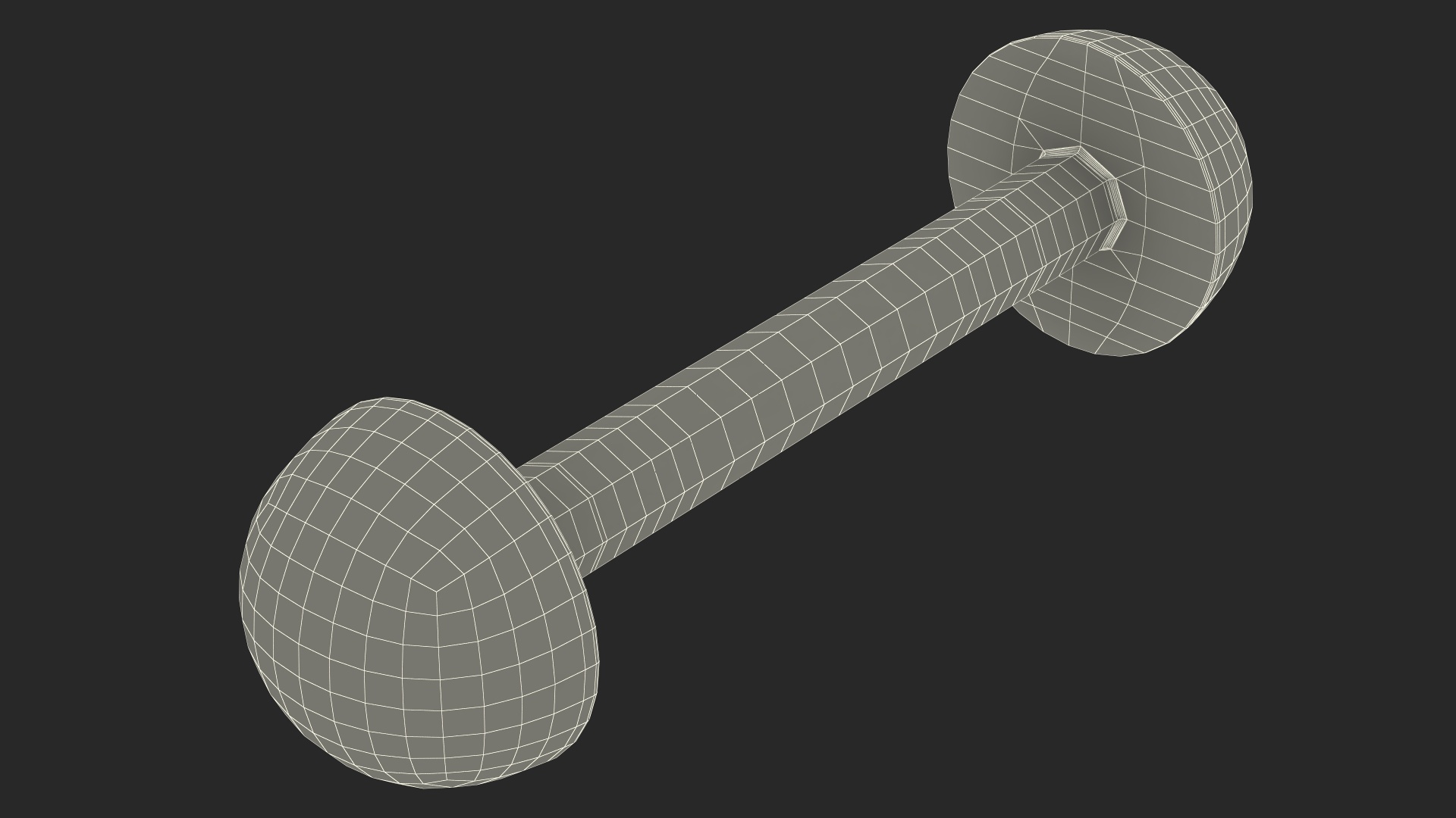 Bar Shot Naval Cannon Projectile 3D