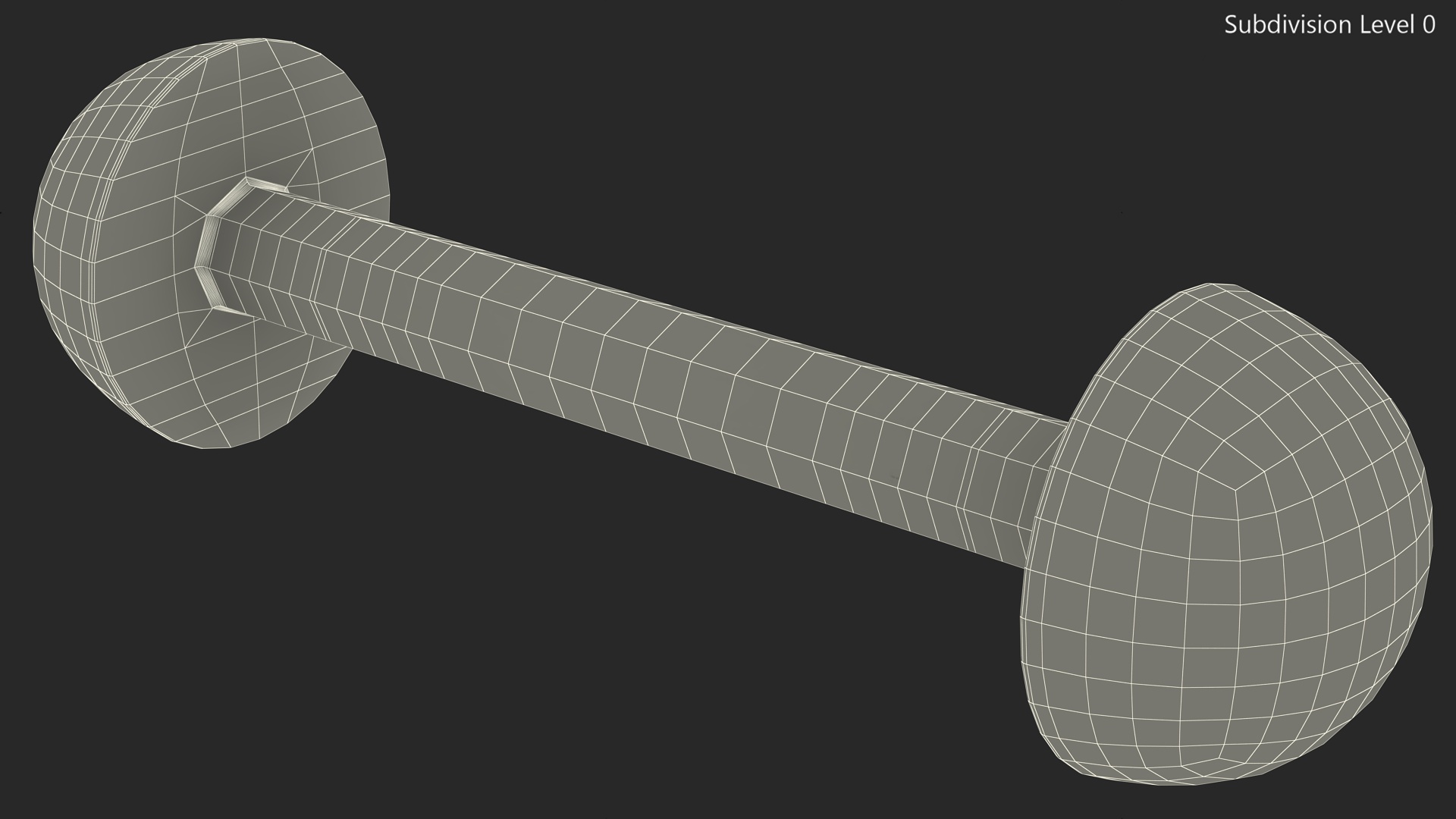 Bar Shot Naval Cannon Projectile 3D