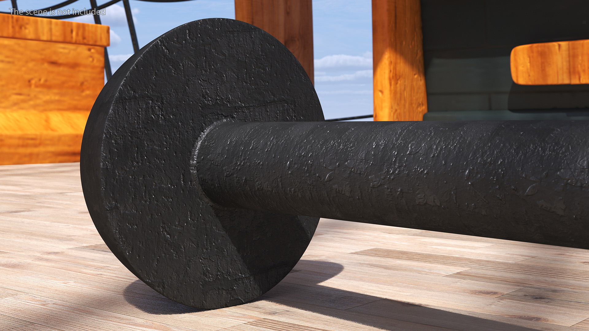 Bar Shot Naval Cannon Projectile 3D