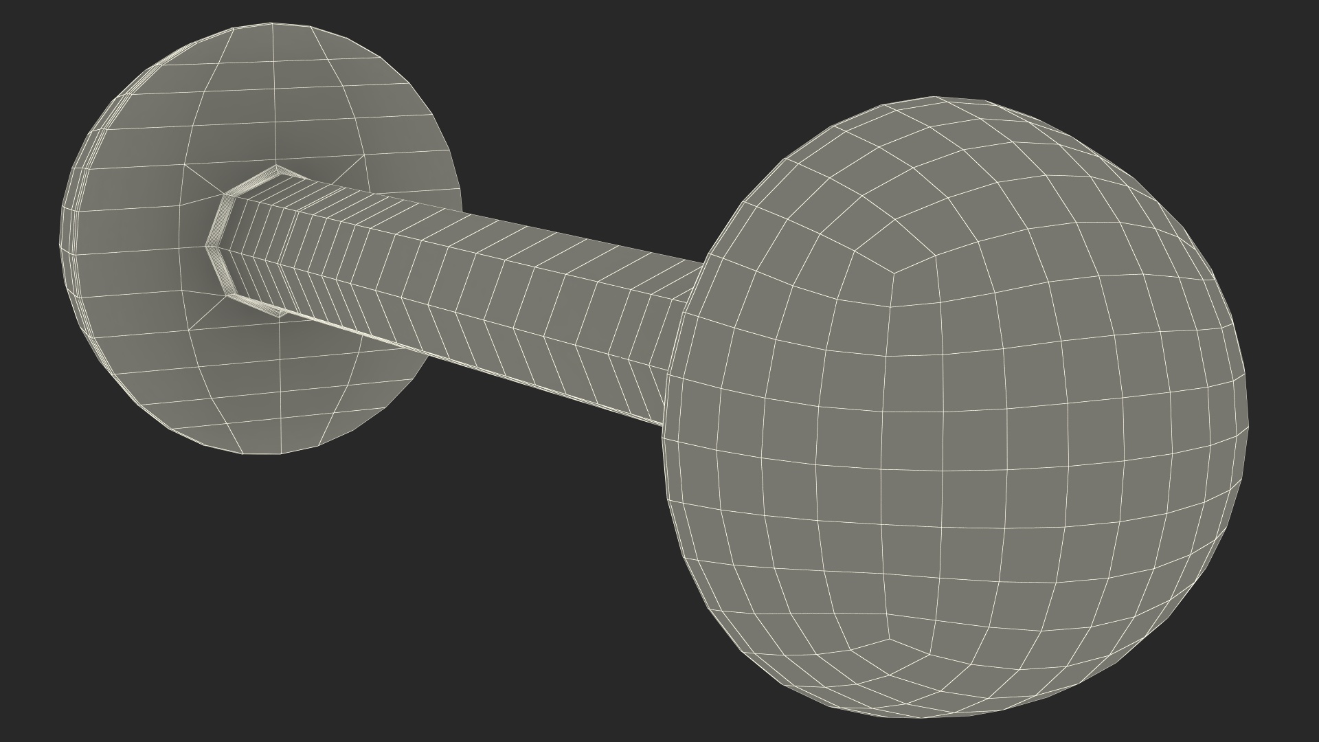 Bar Shot Naval Cannon Projectile 3D