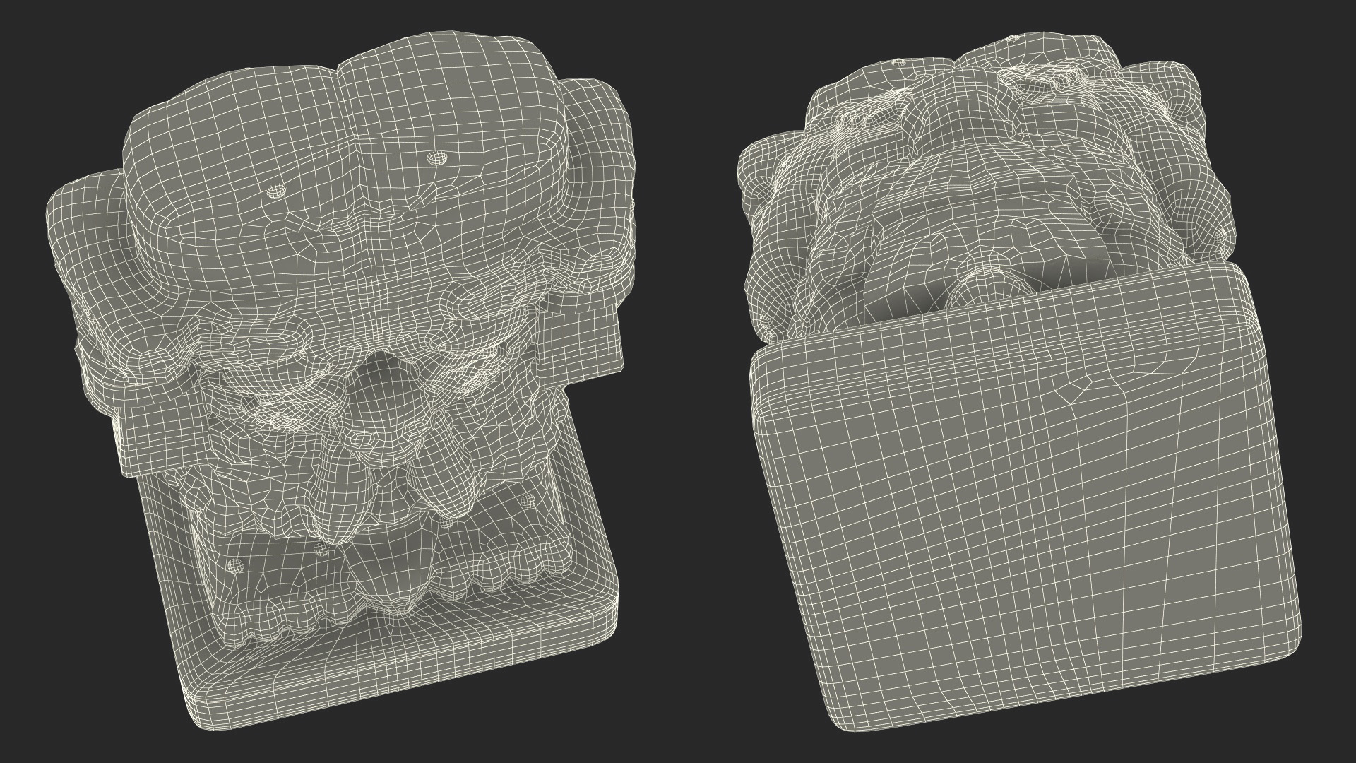 Aztec Goddess Coatlicue White Table Figurine for 3D Print 3D