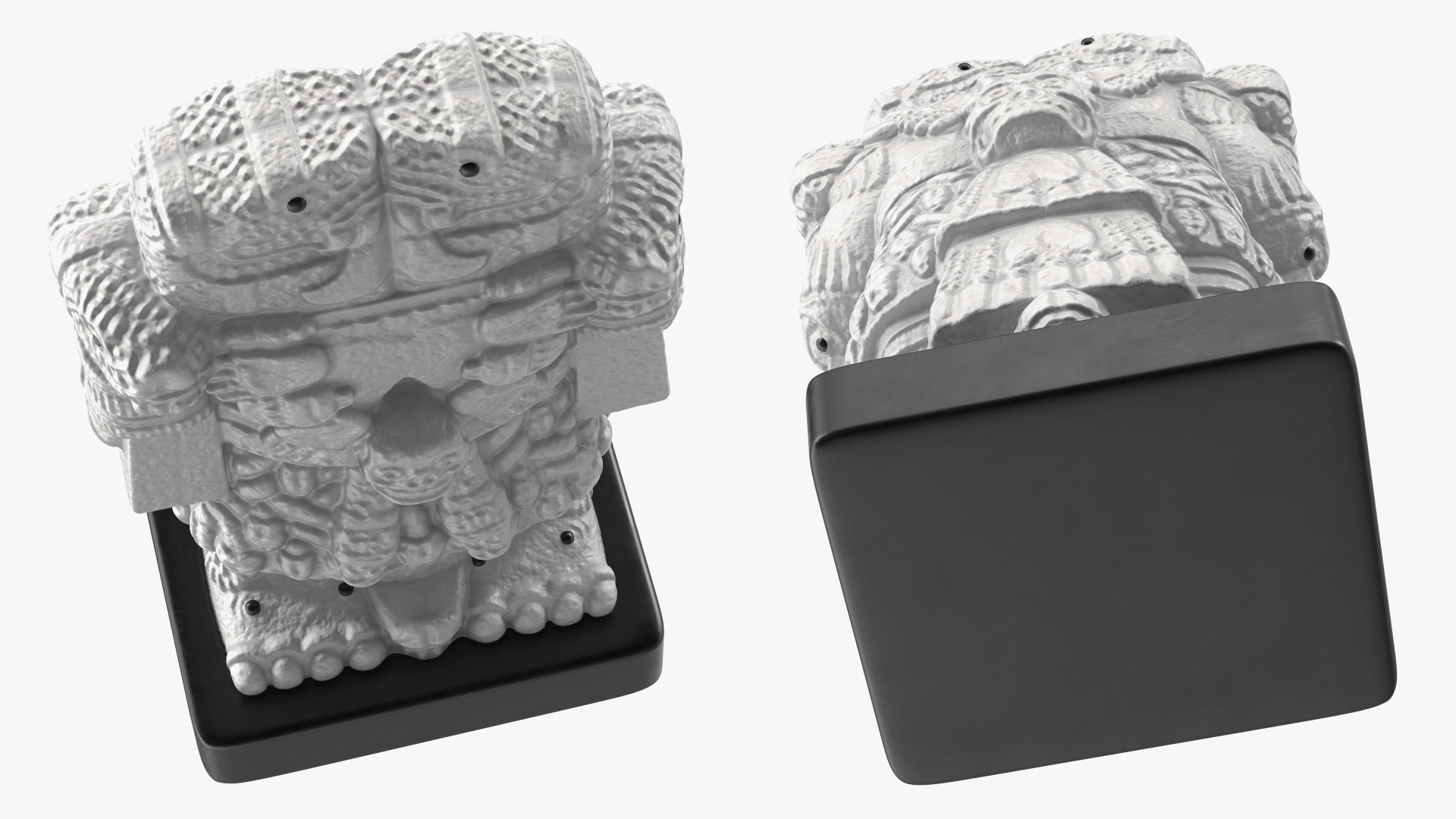 Aztec Goddess Coatlicue White Table Figurine for 3D Print 3D