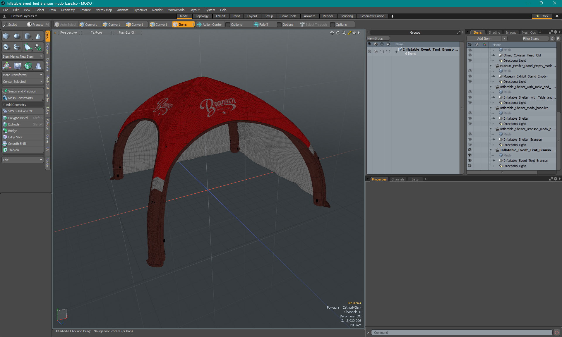 Inflatable Event Tent Branson 3D model