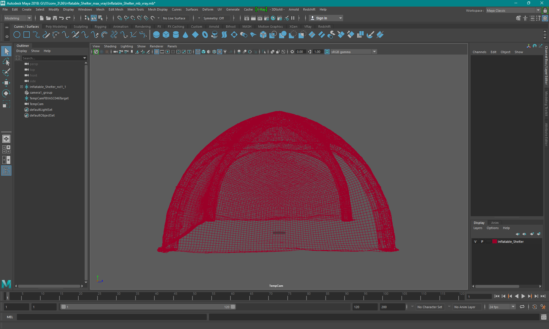 Inflatable Event Tent Branson 3D model