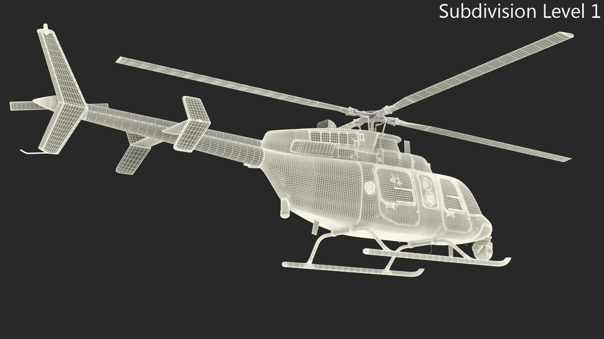 3D Northrop Grumman MQ-8C Fire Scout Unmanned Helicopter model