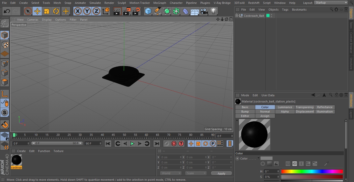 Cockroach Bait 3D model