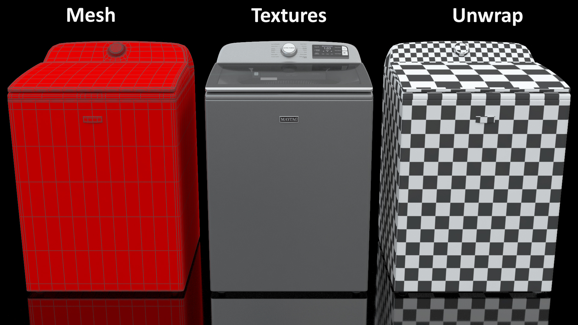 3D MAYTAG Smart Top Load Washer model