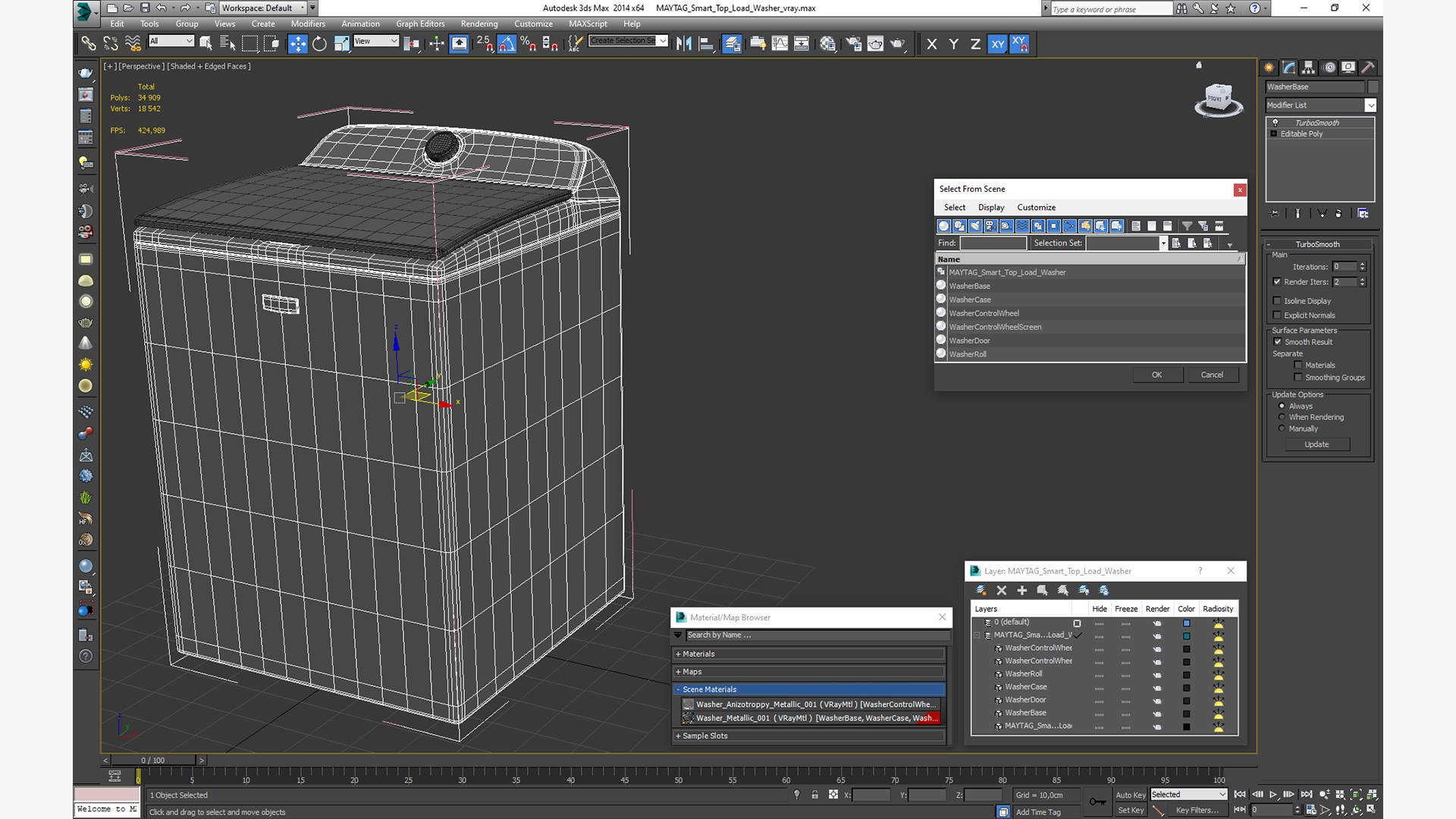 3D MAYTAG Smart Top Load Washer model