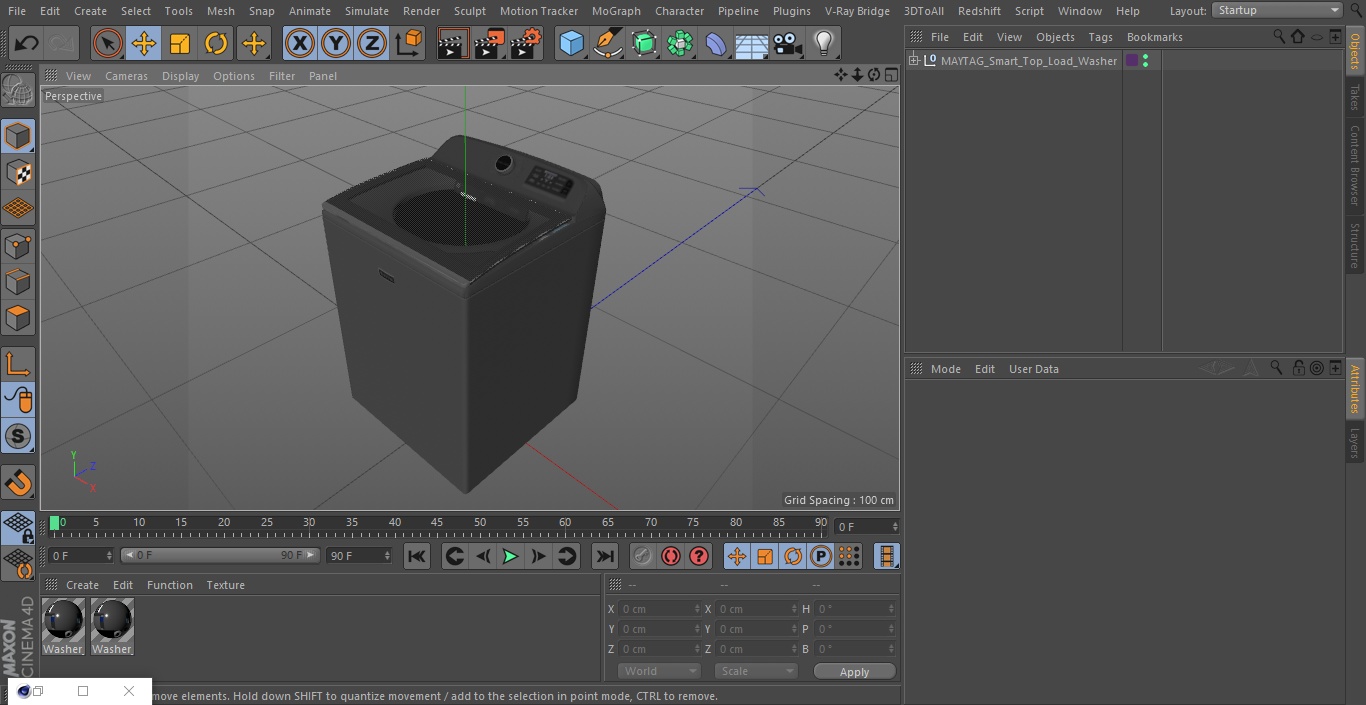 3D MAYTAG Smart Top Load Washer model