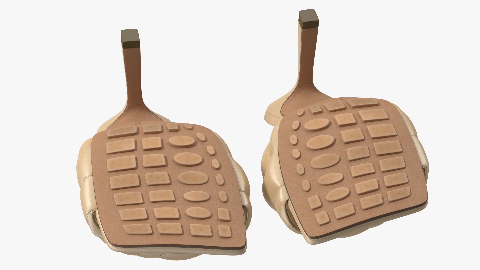 3D model Leather Heeled Mules Bottega Veneta