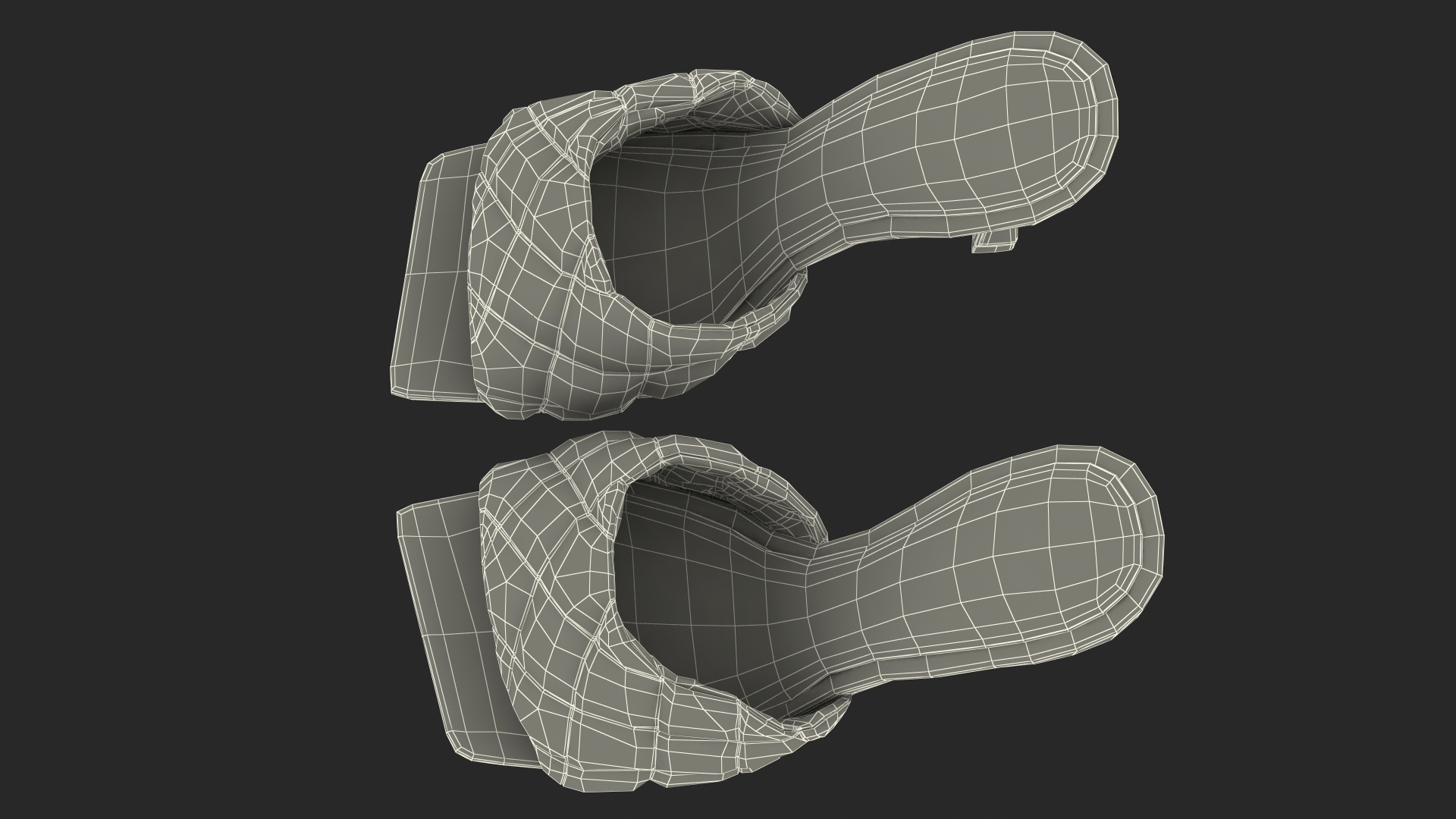 3D model Leather Heeled Mules Bottega Veneta