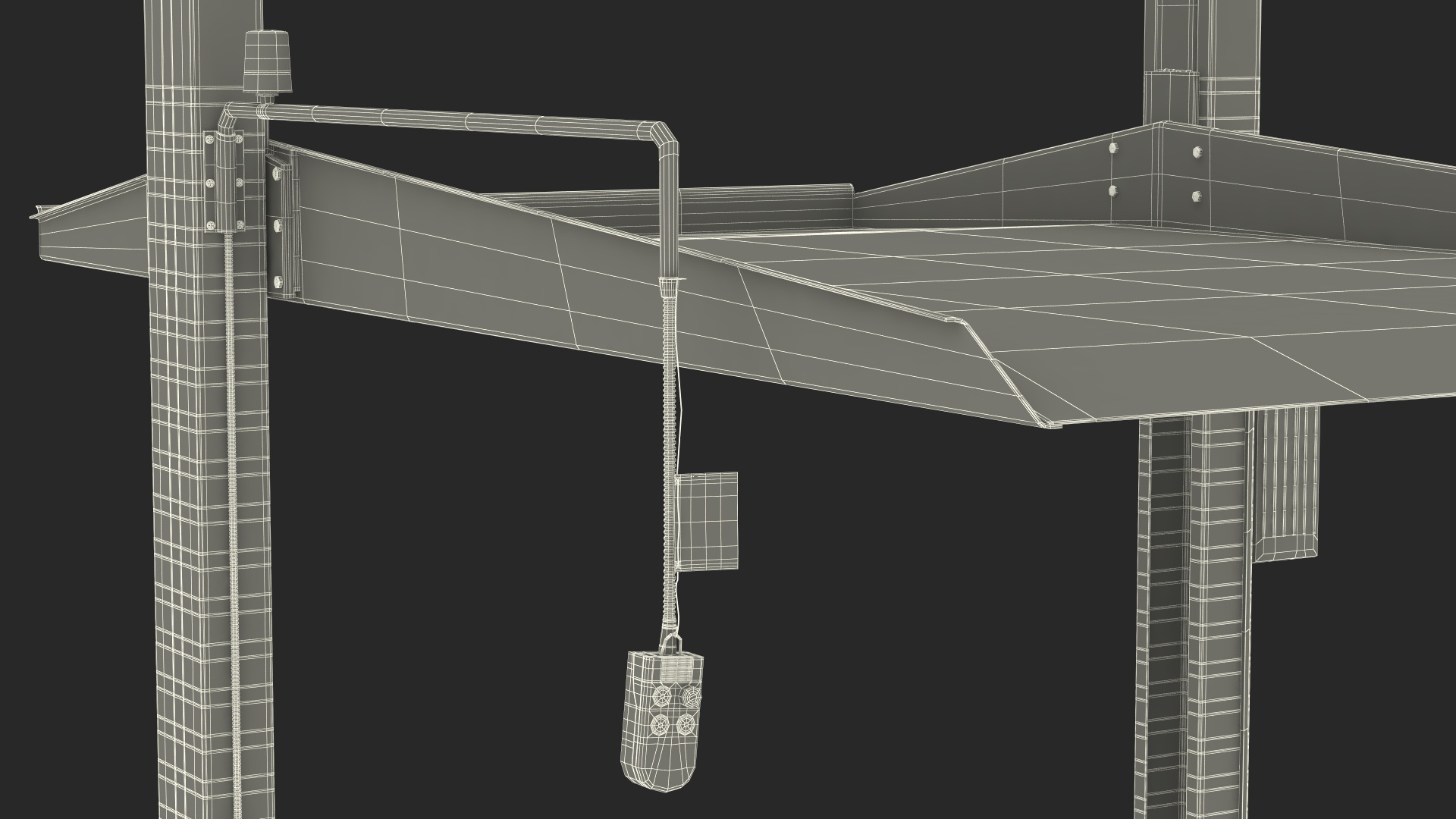 3D Two Post Parking Lift