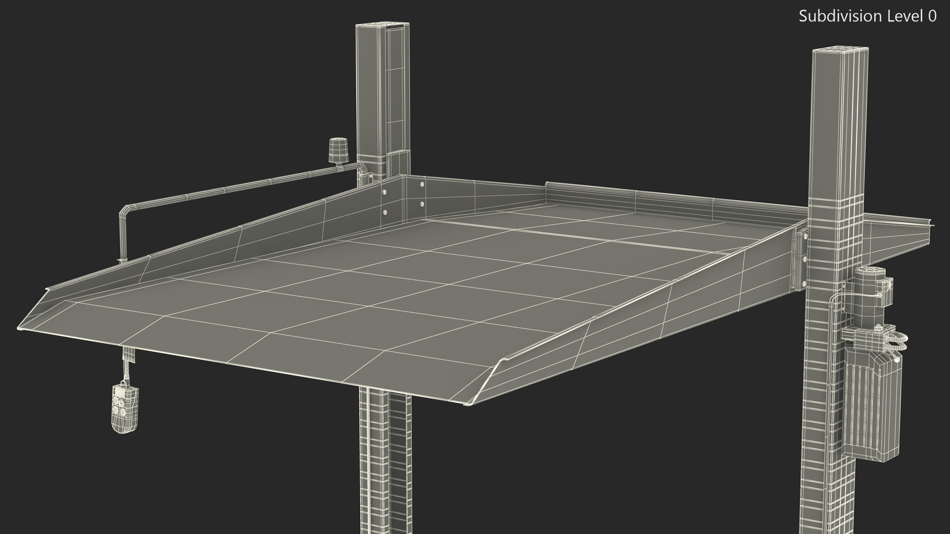 3D Two Post Parking Lift