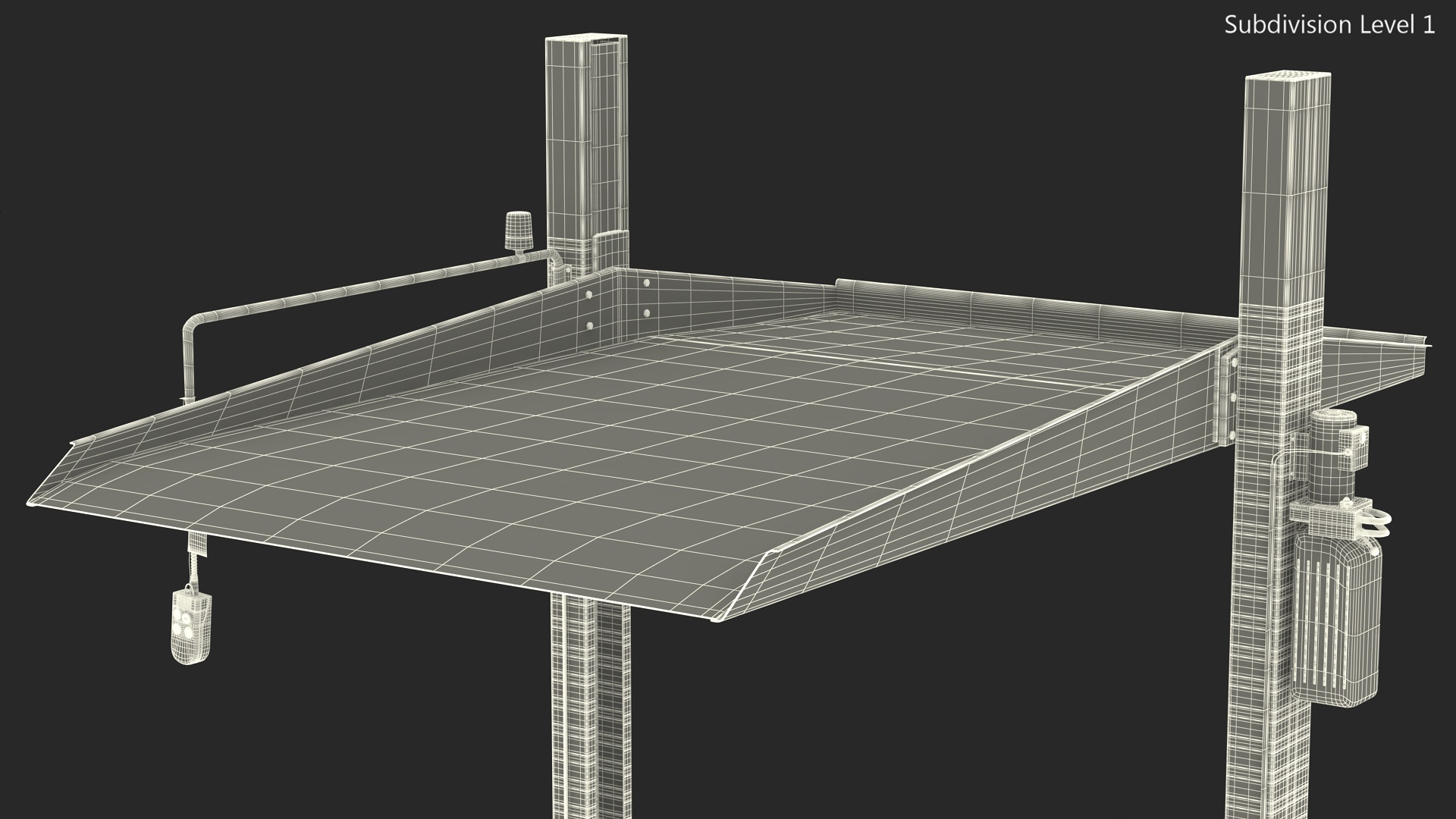 3D Two Post Parking Lift