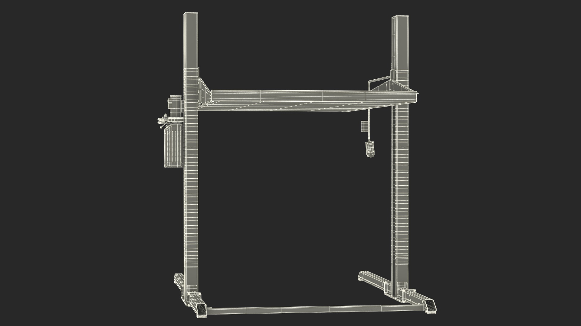 3D Two Post Parking Lift