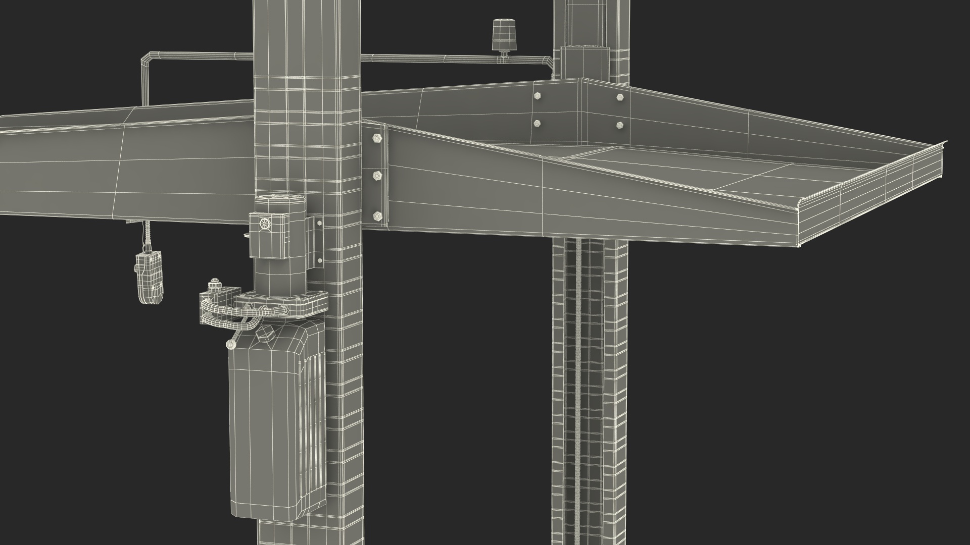 3D Two Post Parking Lift