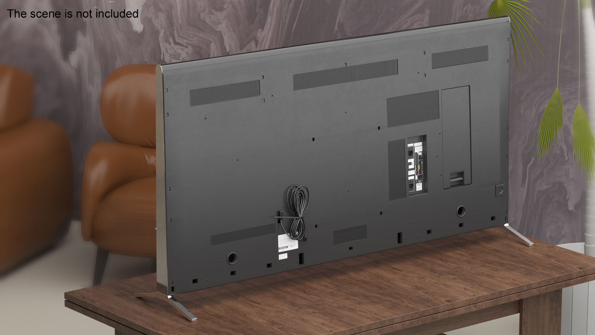 3D model Sony X900B 4K Ultra HD TV Turned On