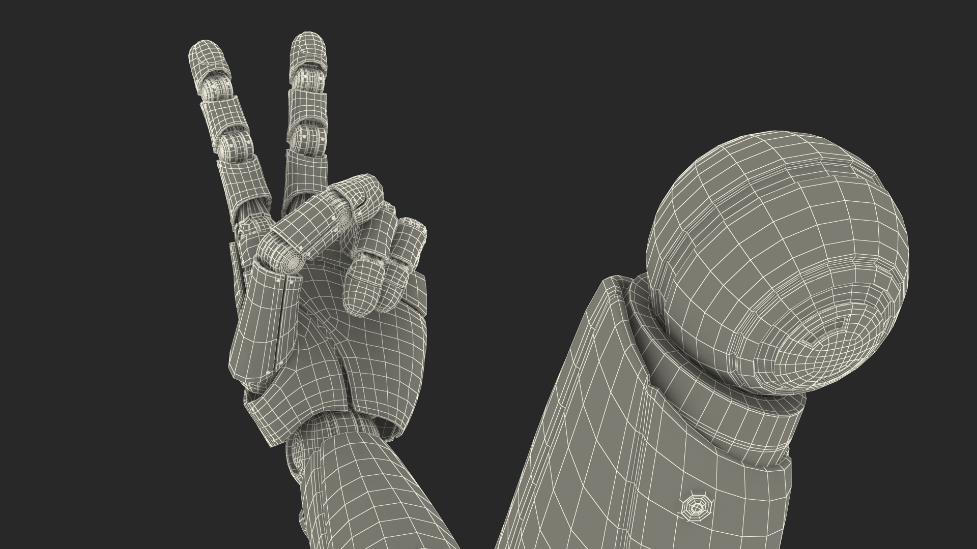3D Robot Hand Two Finger Pose