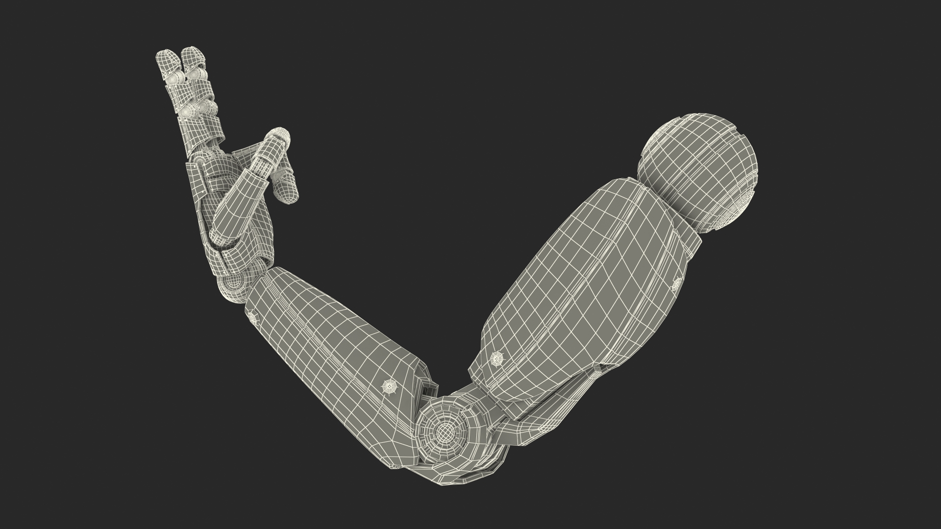 3D Robot Hand Two Finger Pose
