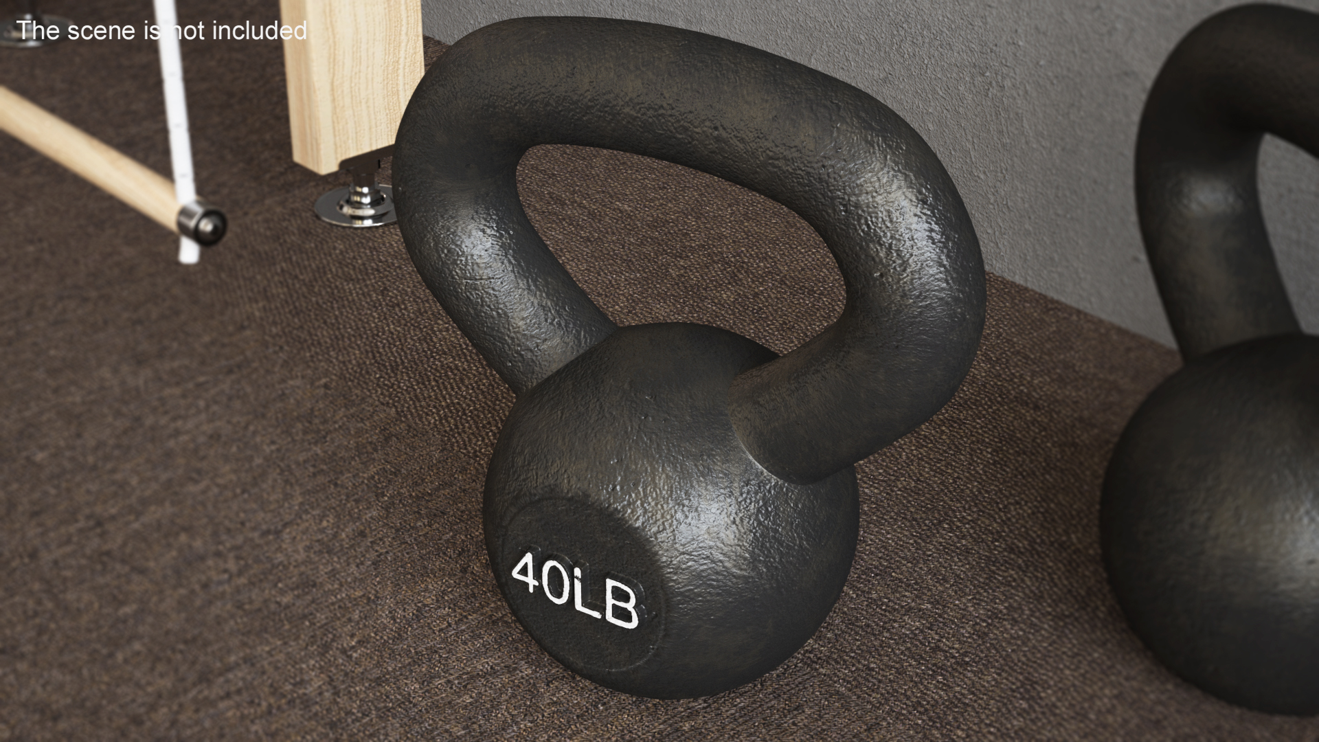 3D Body Solid Iron Kettlebell 40lb