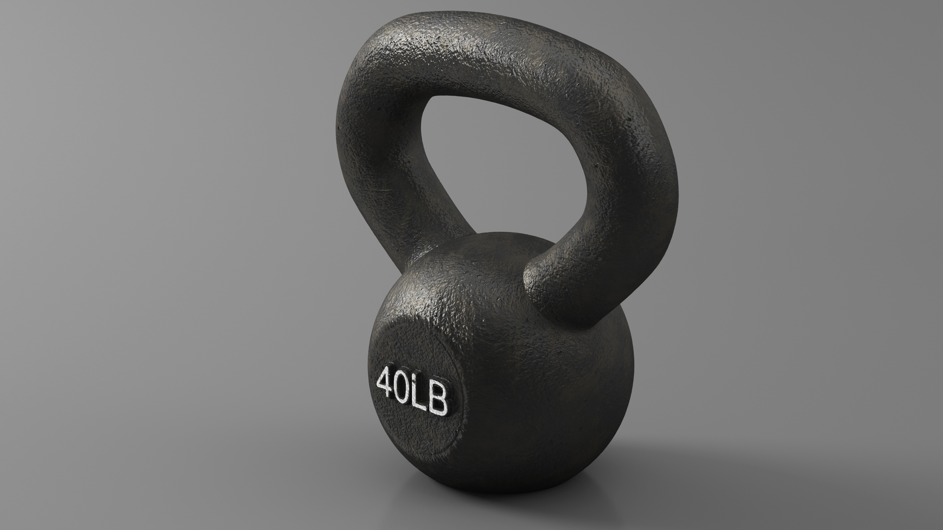 3D Body Solid Iron Kettlebell 40lb