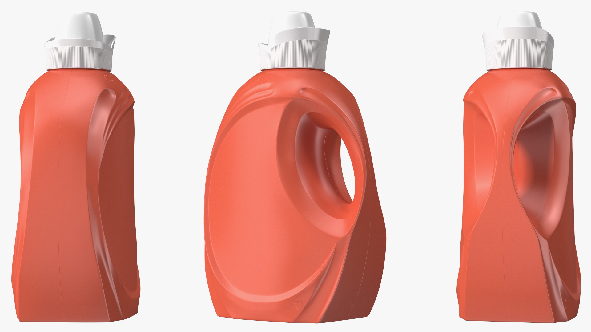 3D Liquid Fabric Softener Large Bottle Clear