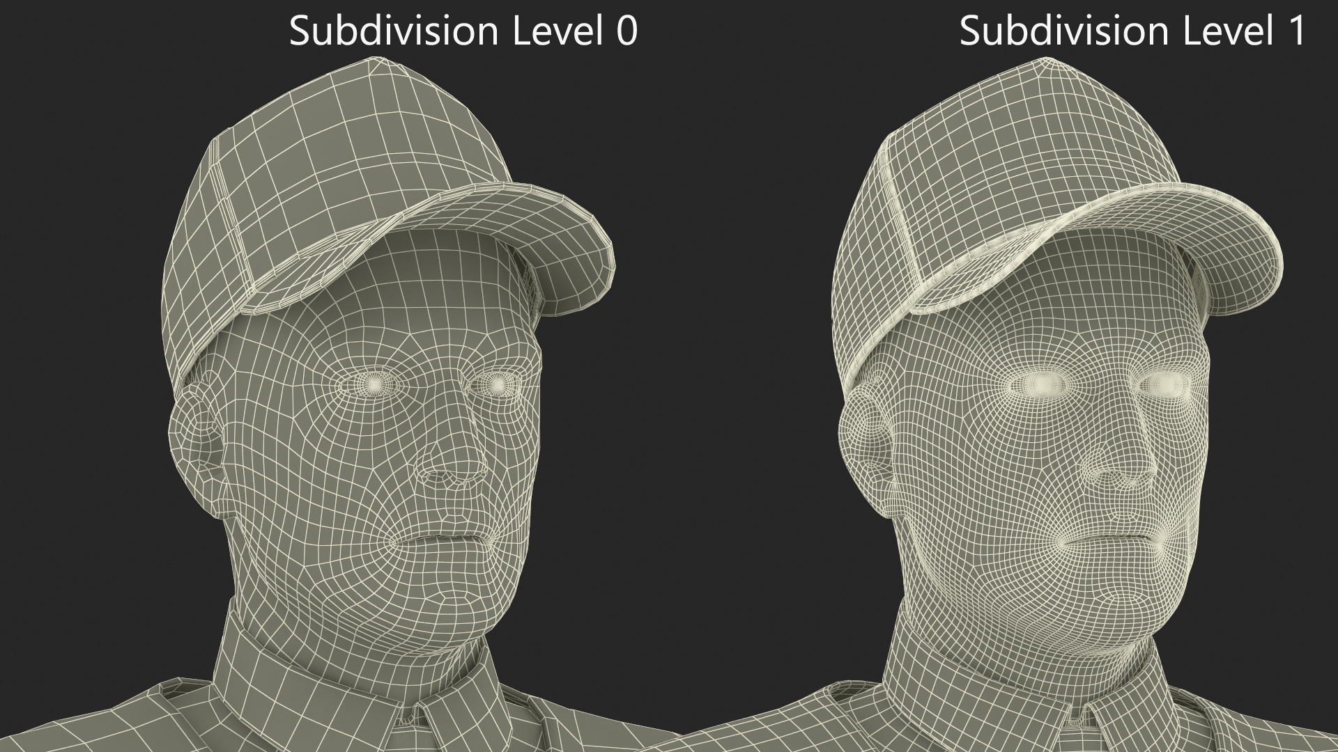 Construction Architect in Yellow Safety Jacket and MAGA Hat 3D model