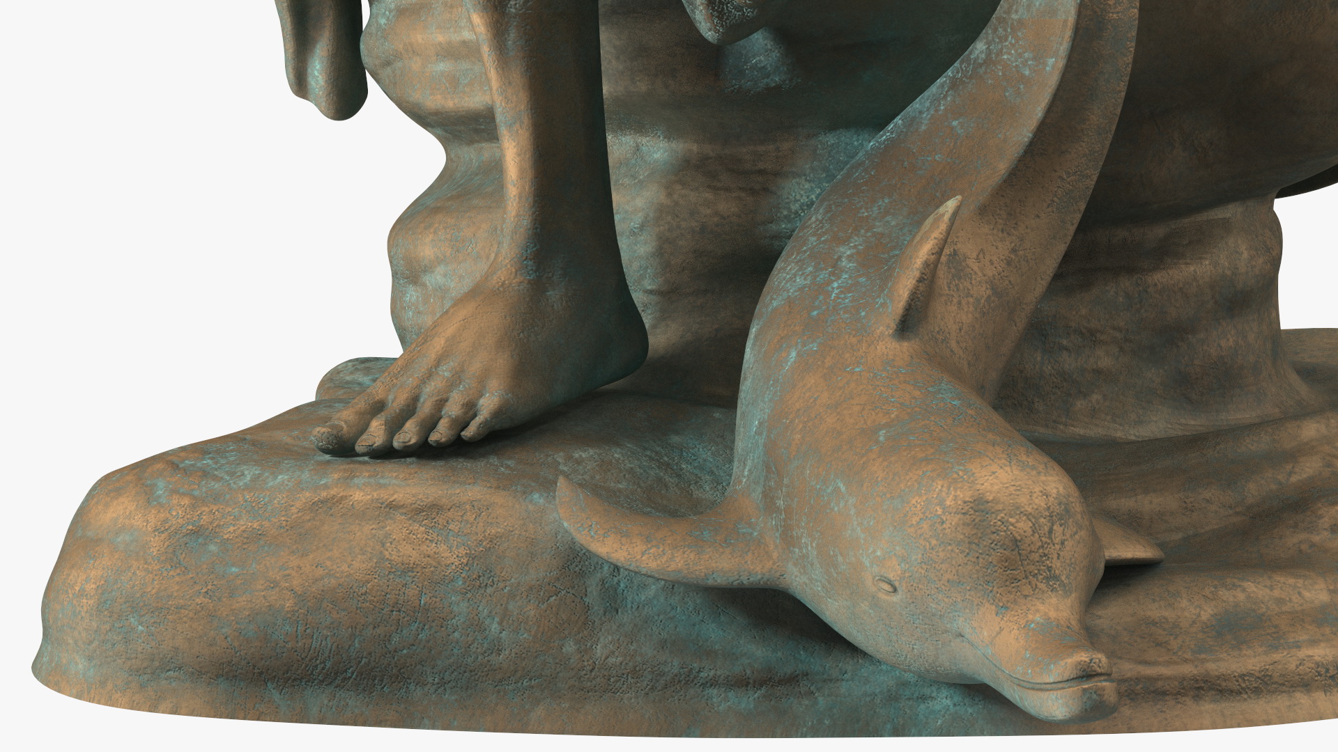 3D model Bronze Poseidon Sculpture