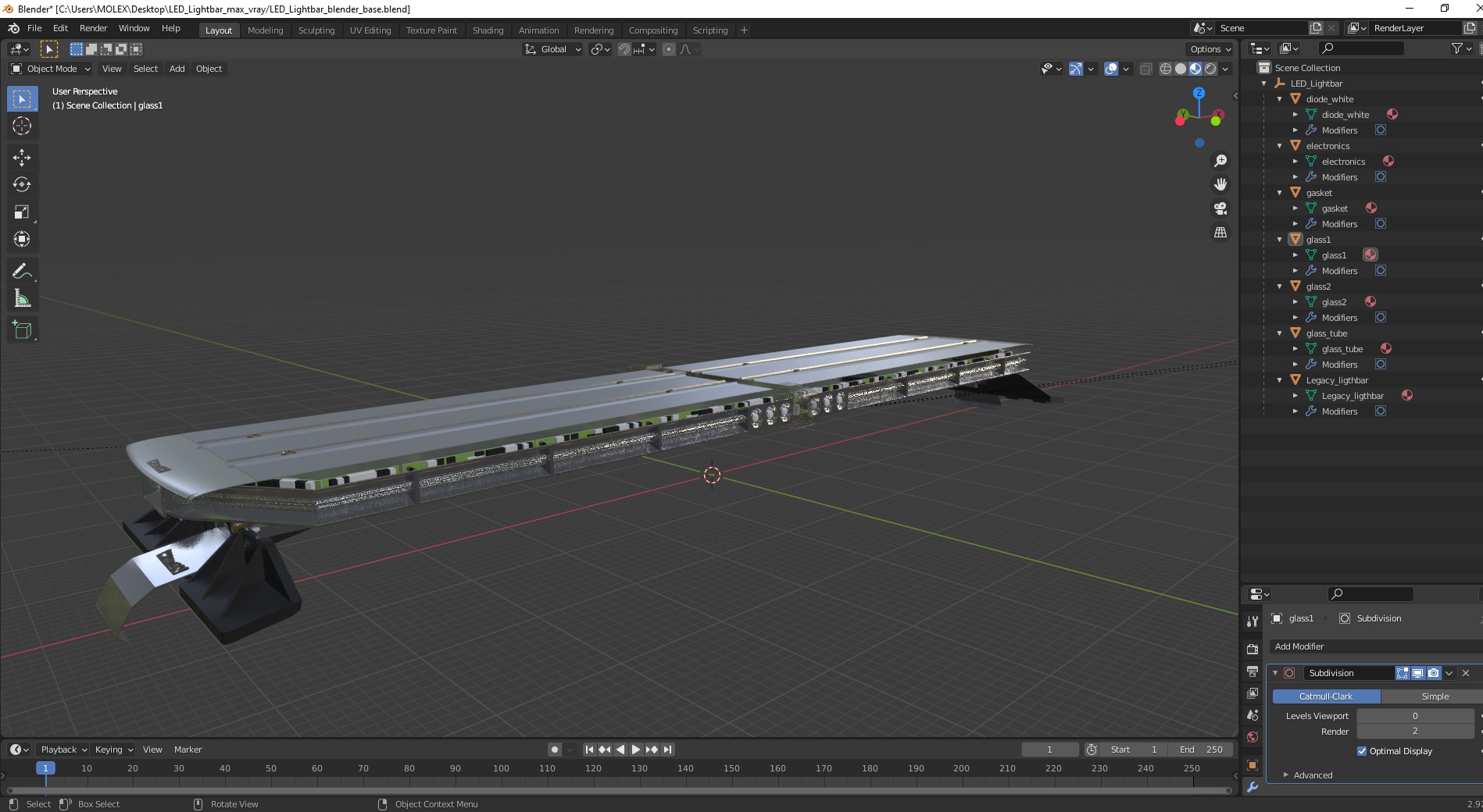 LED Lightbar 3D