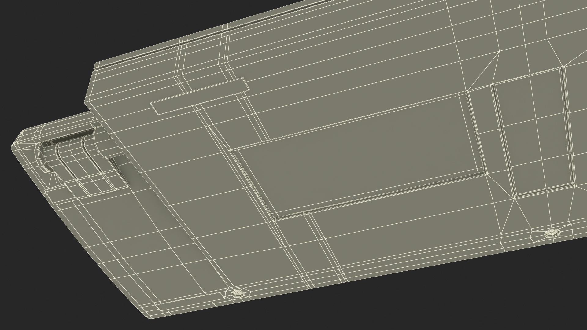 3D model Vintage Apple Keyboard II
