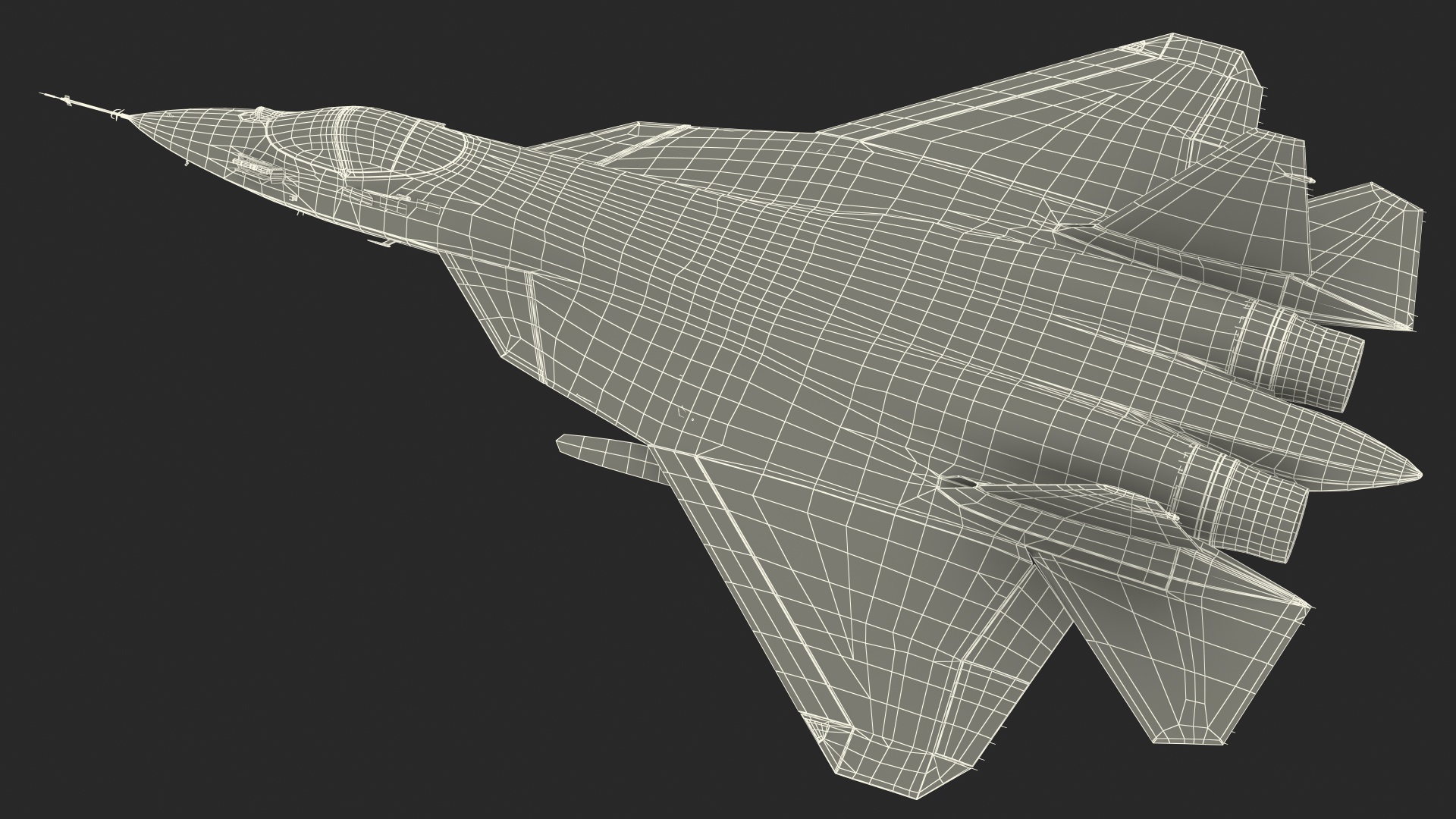 3D SU 57 Stealth Jet Fighter Pixel Camouflage Rigged for Maya model