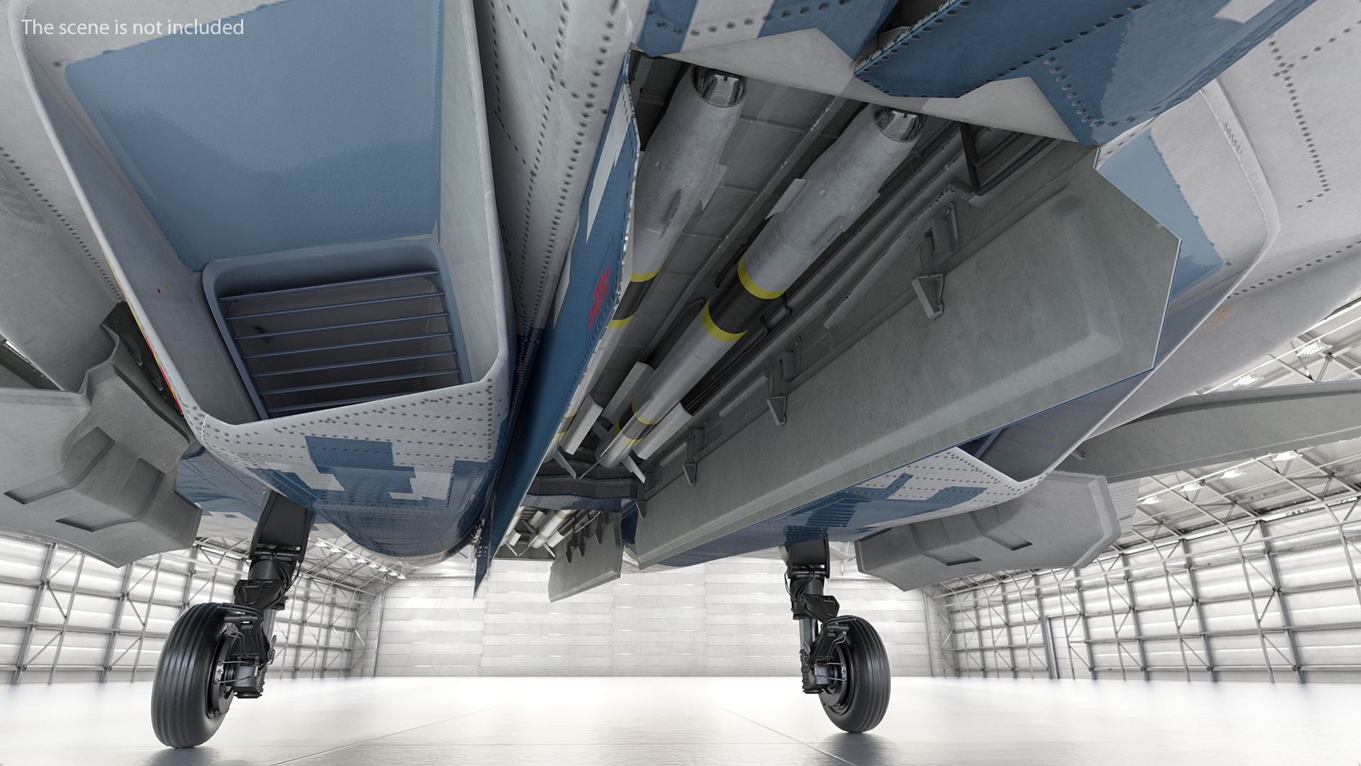 3D SU 57 Stealth Jet Fighter Pixel Camouflage Rigged for Maya model