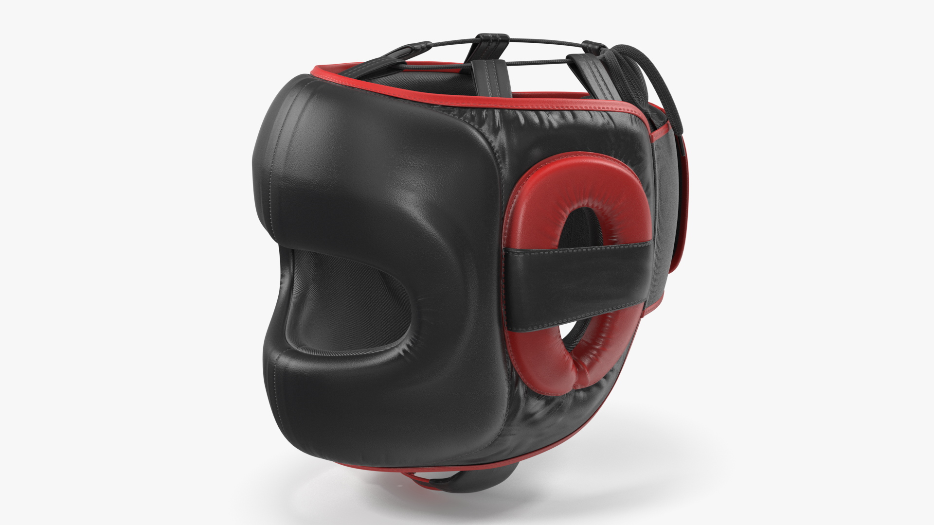 Face Protector Boxing Helmet Closed Type for Sparring Black 3D model