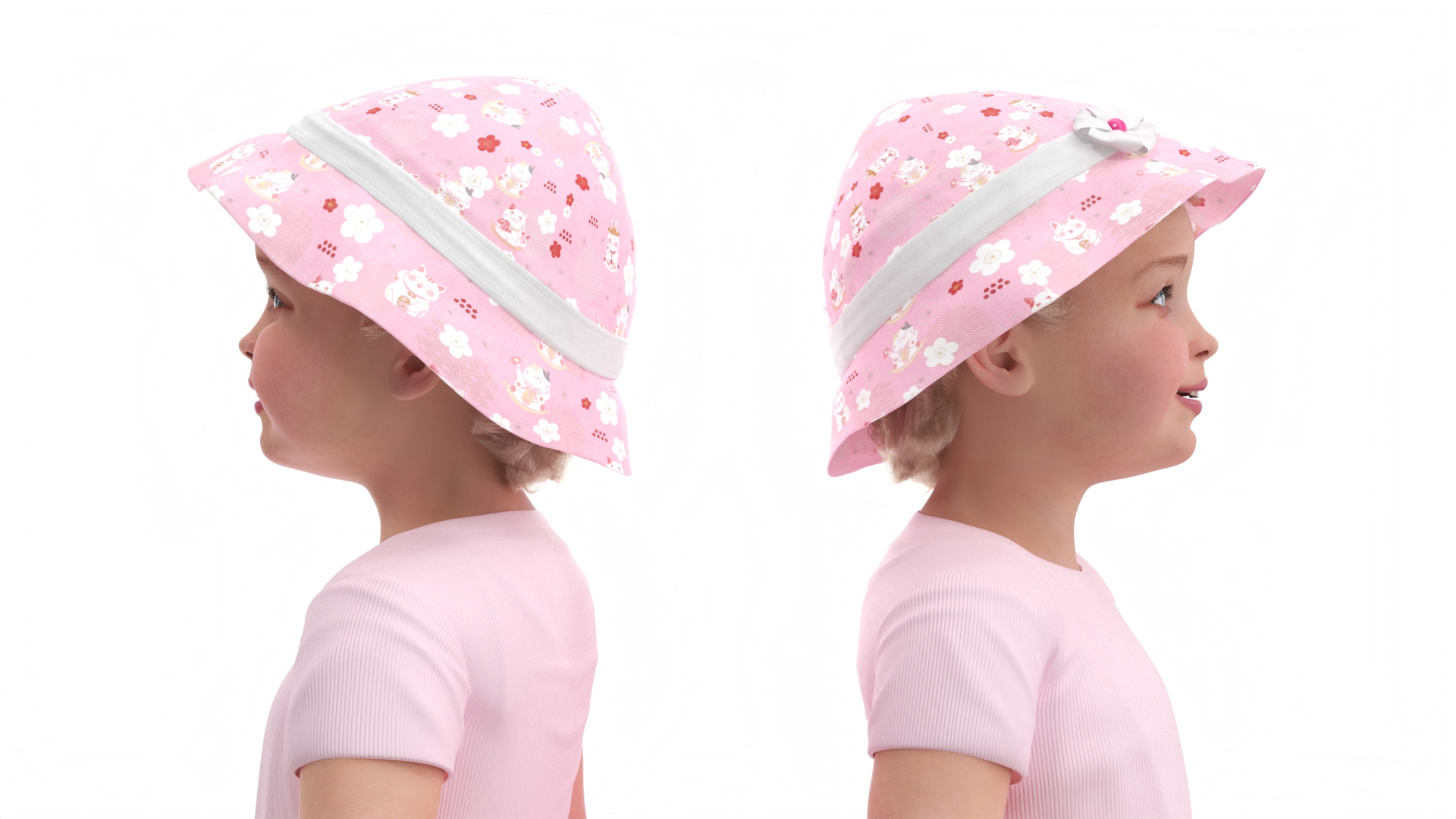 Toddler Girl Everyday Summer Dress Standing Fur 3D