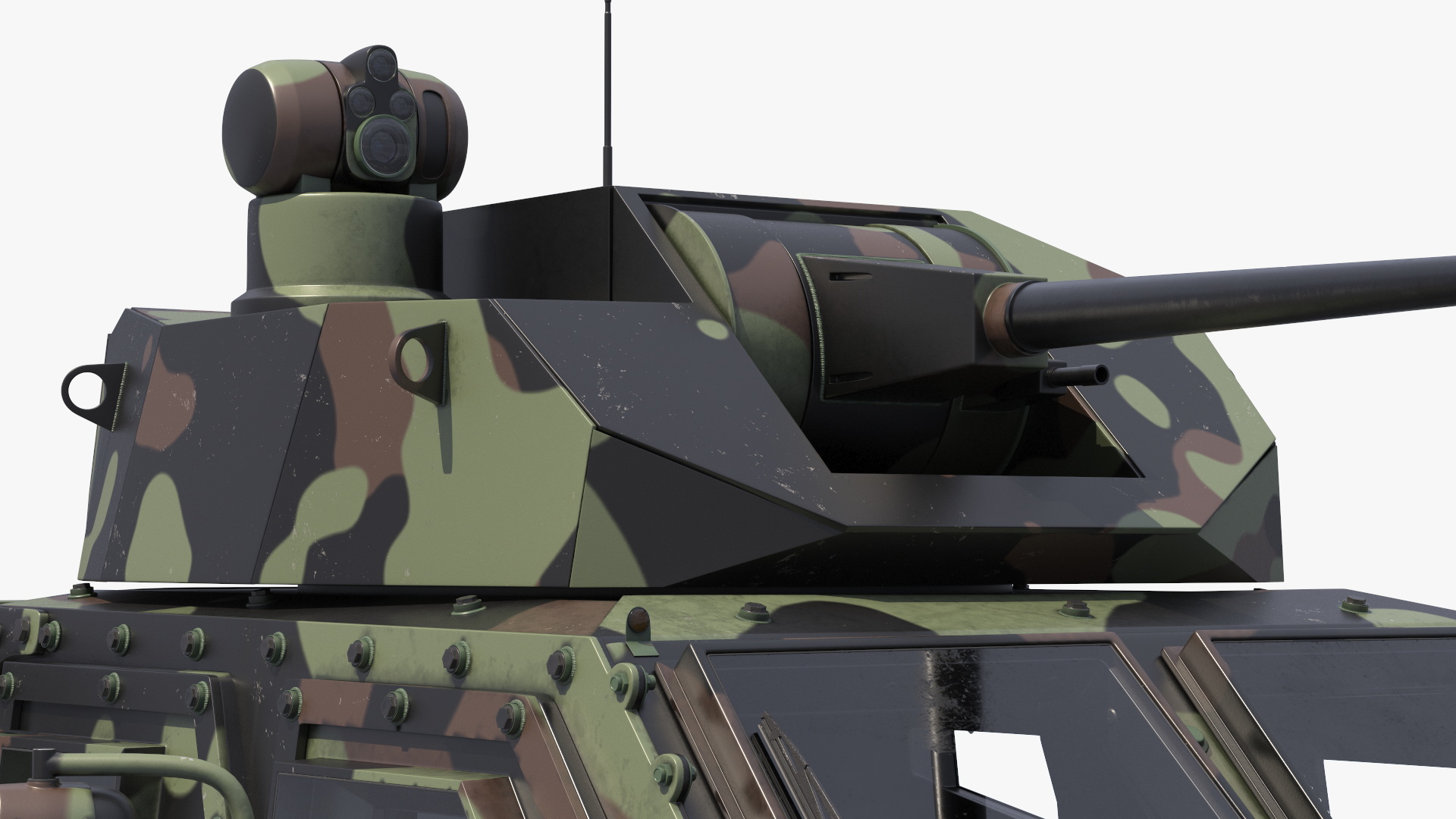 Combat Patrol Truck with Autocannon Turret Rigged - view 7