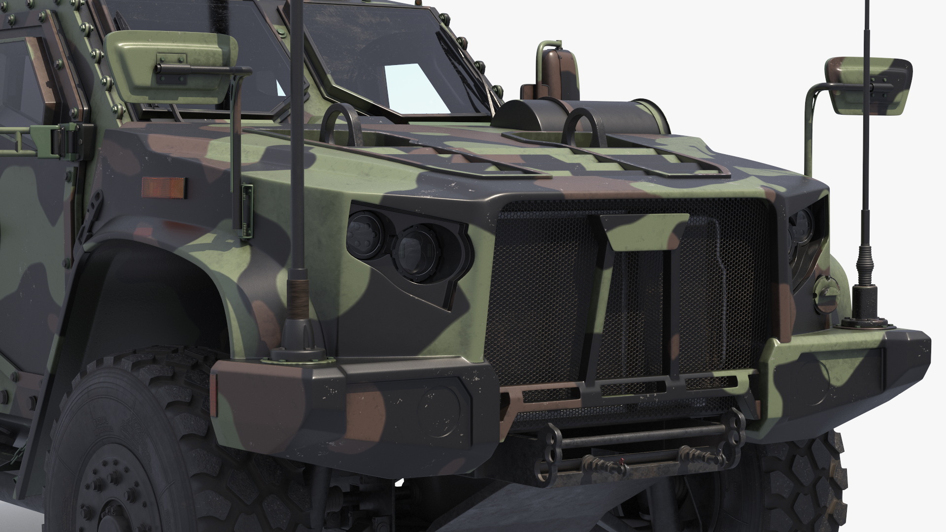 Combat Patrol Truck with Autocannon Turret Rigged - view 6