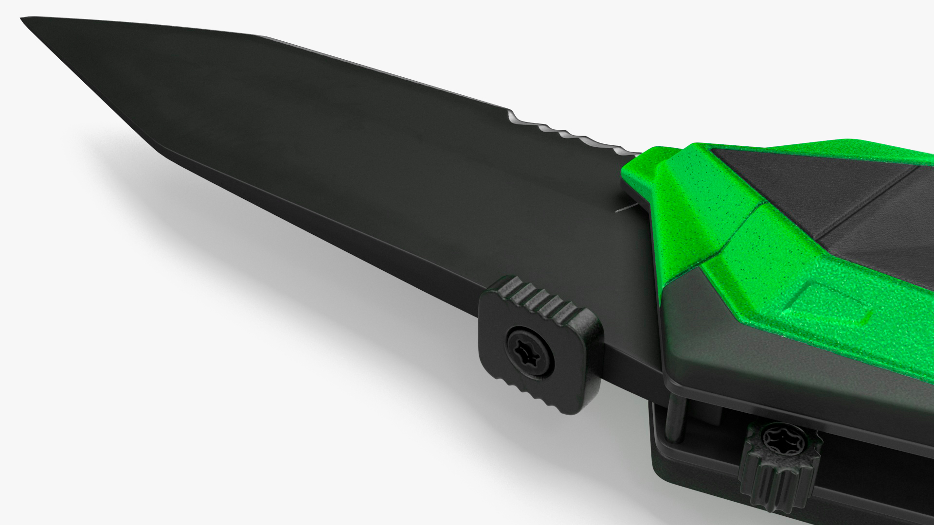 Fantastic Collapsible Knife Black Green 3D model